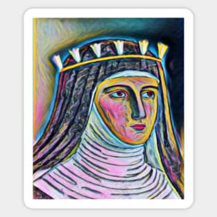 Hildegard of Bingen Portrait | Hildegard of Bingen Artwork 9 Sticker